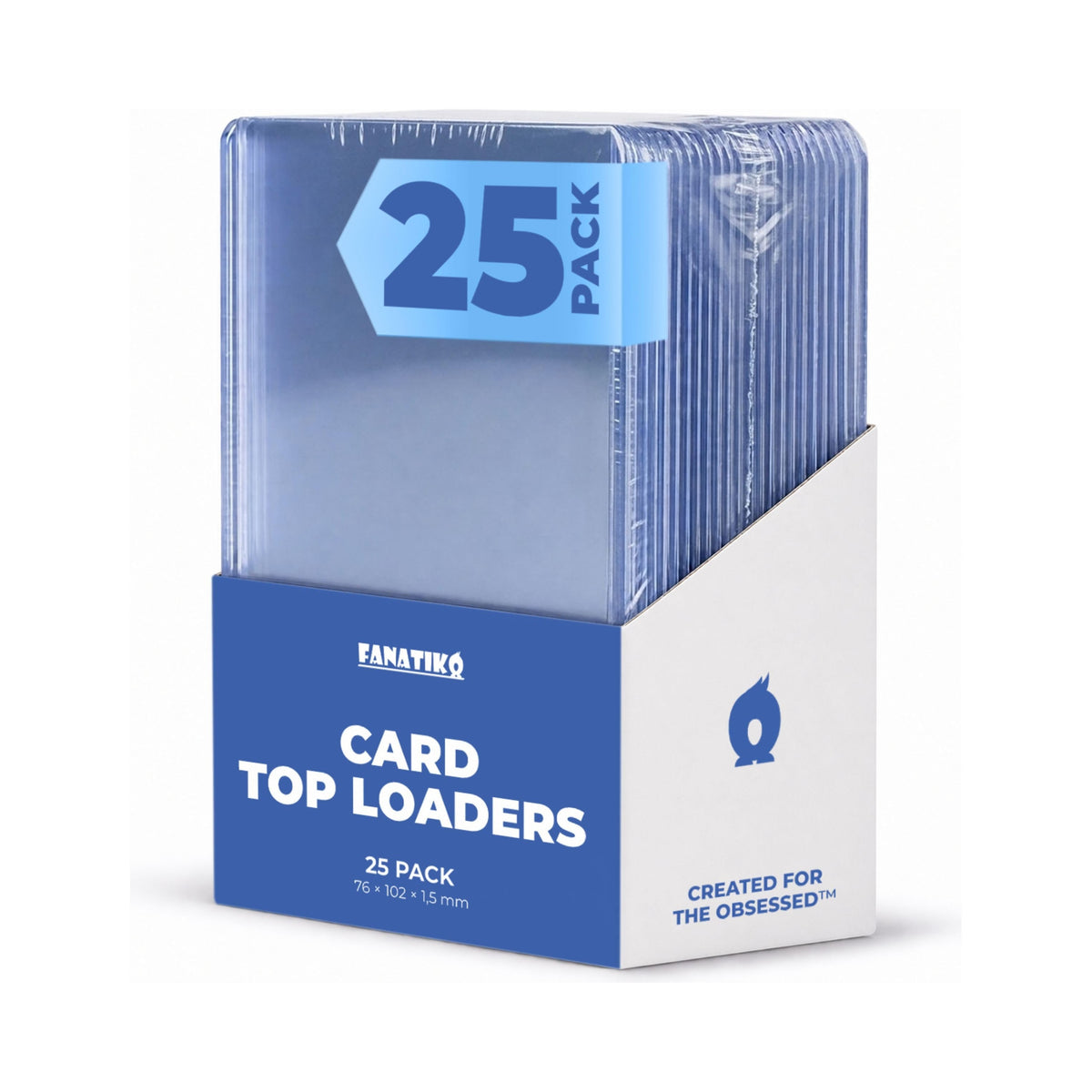 Pack de 25 top loader para cartas