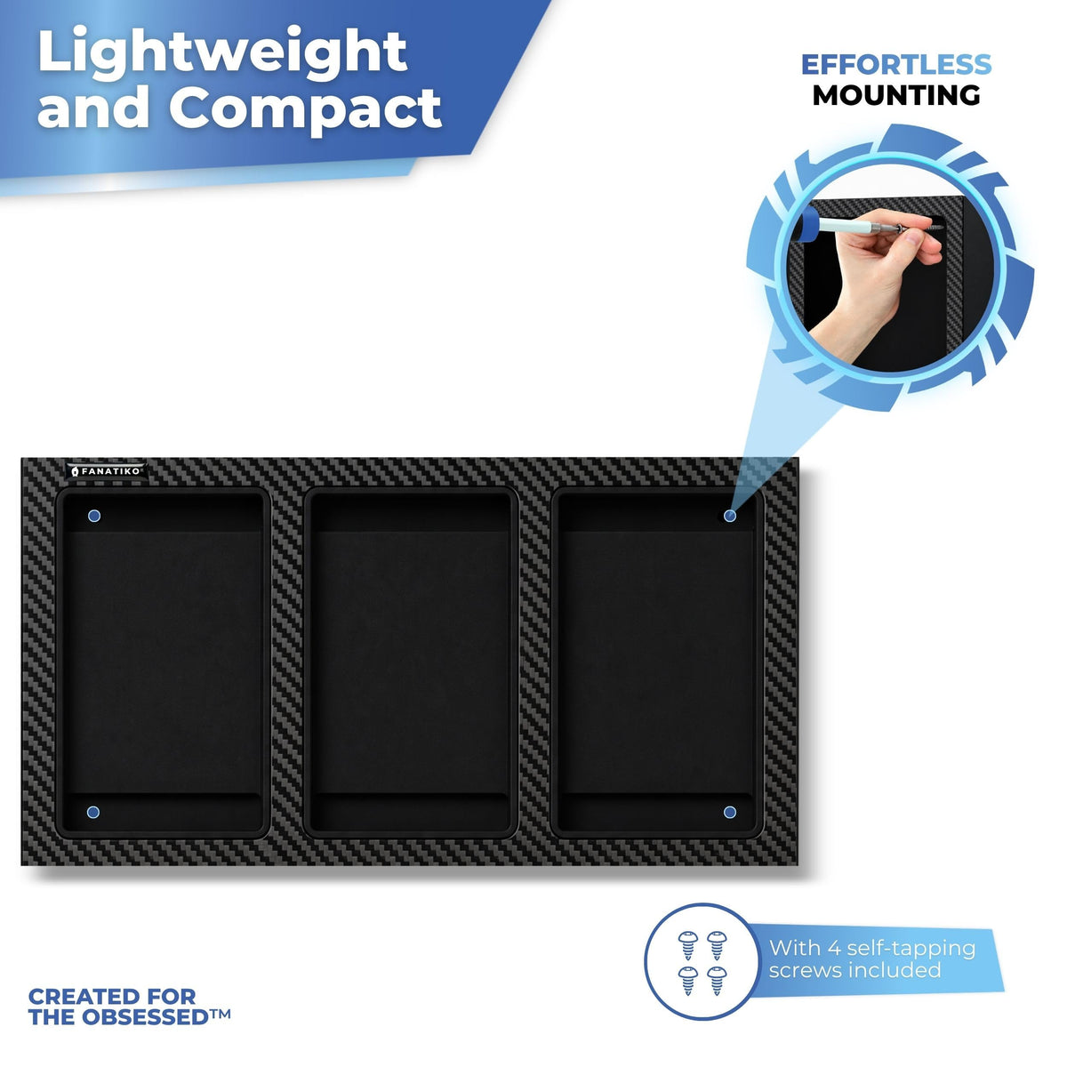 Wall mounting with screws included