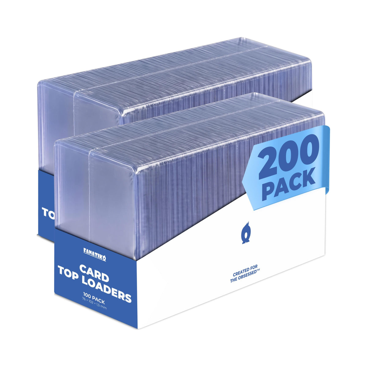 200 fundas rígidas para cartas en dos packs de 100