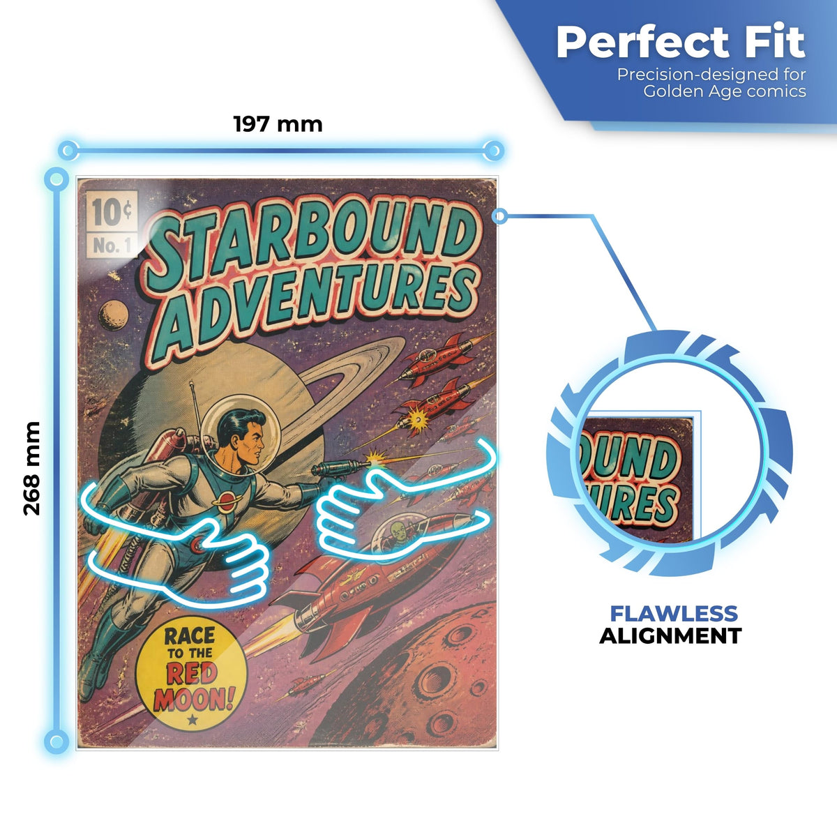 Comic sleeves in Golden size, 197 x 268 mm for a perfect fit