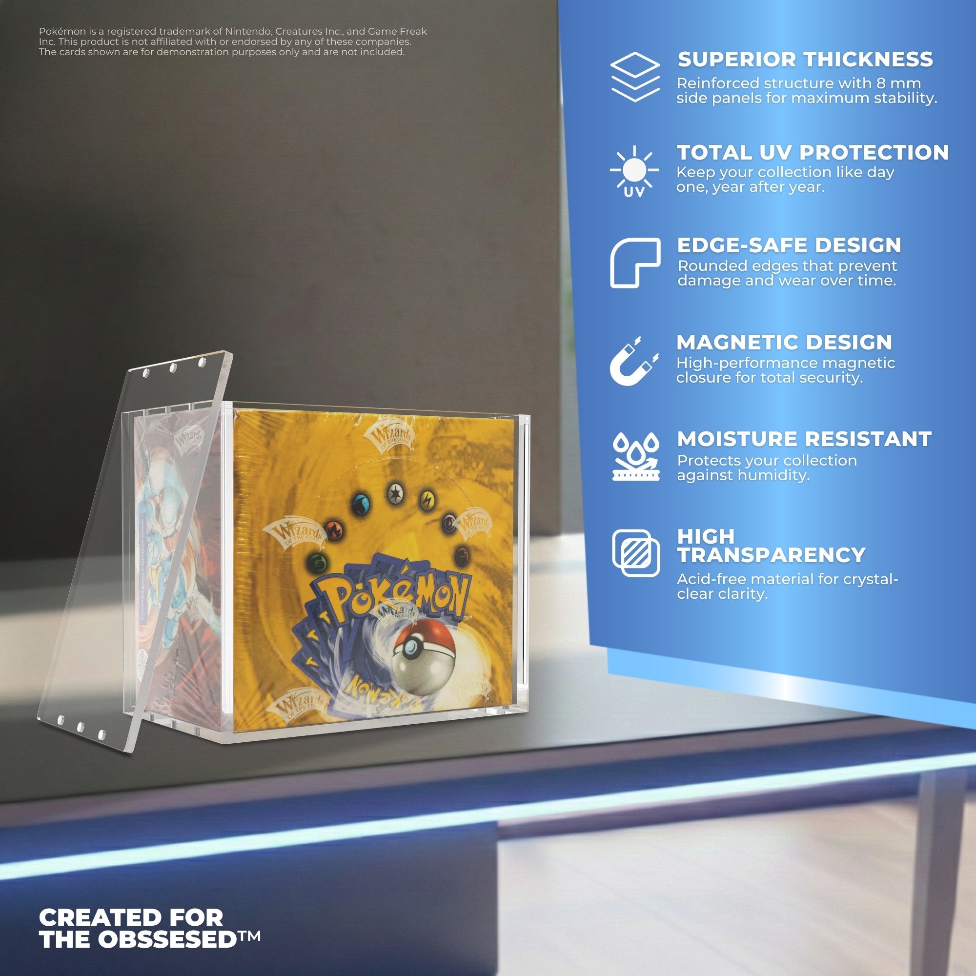 PLATINUM SERIES™ Protettori Acrilici Pokémon Booster