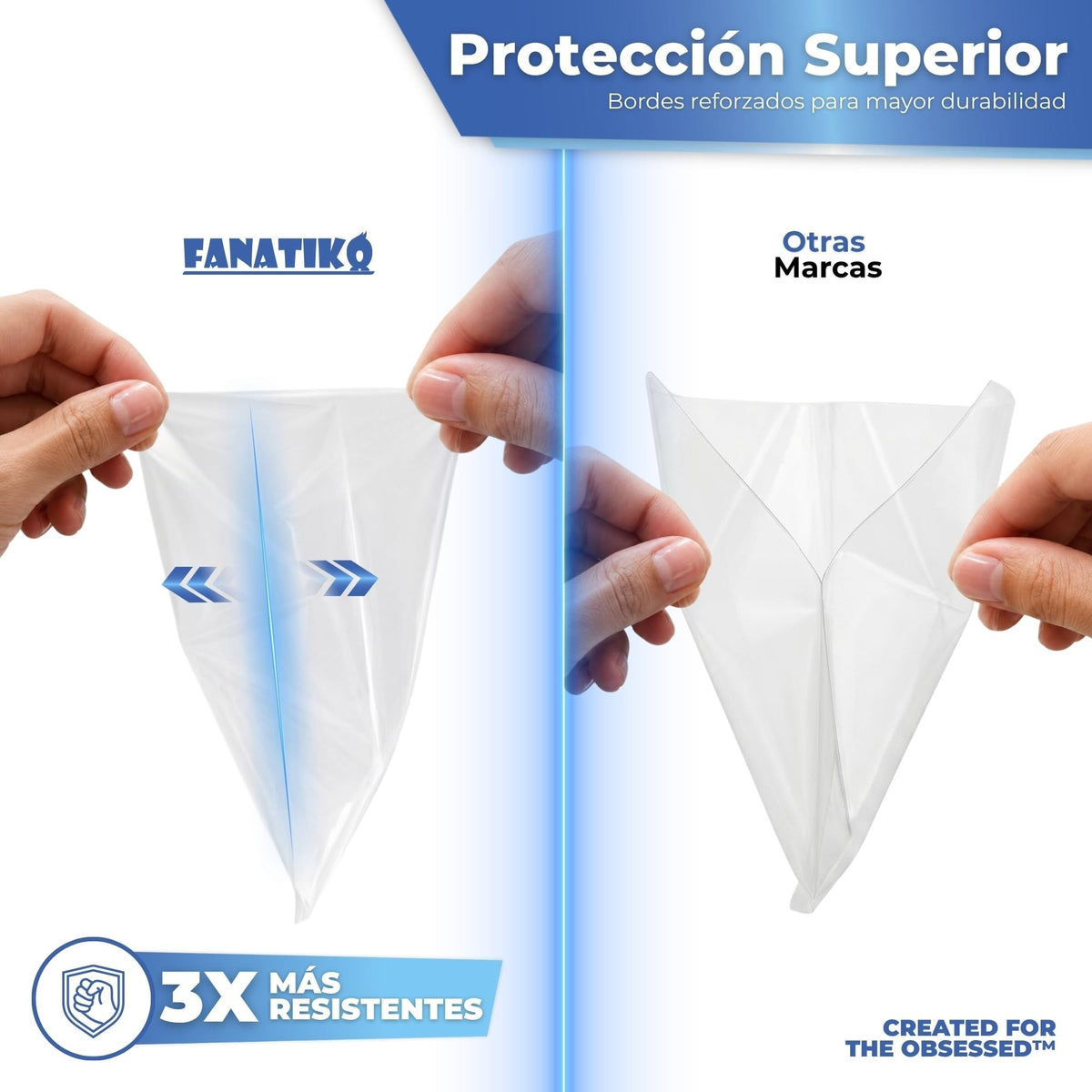 Bordes reforzados: hasta 3 veces más resistentes que otras fundas