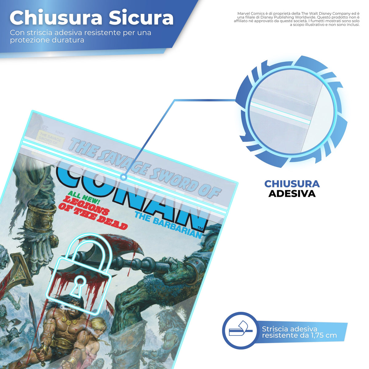 Chiusura adesiva resistente per una protezione duratura