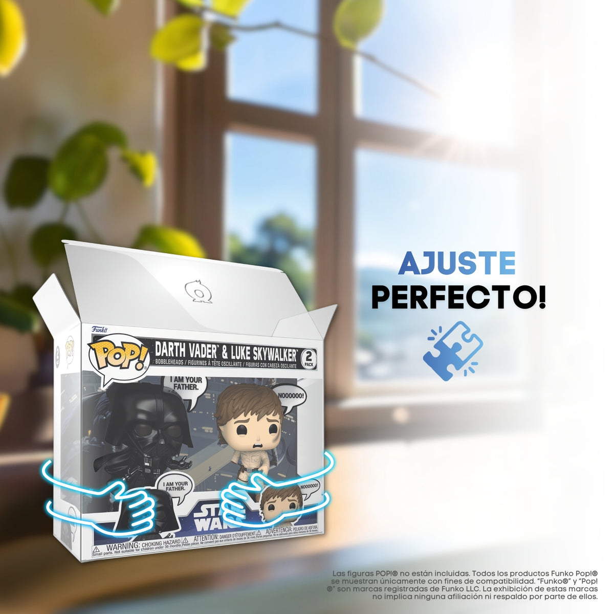 Caja doble de Funko Pop con ajuste perfecto en el protector