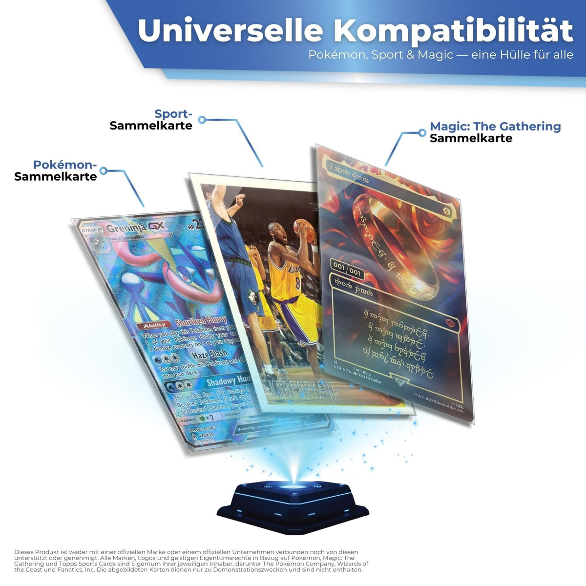 Passend für Pokémon, Sport- und Magic-Karten: eine Hülle für alle