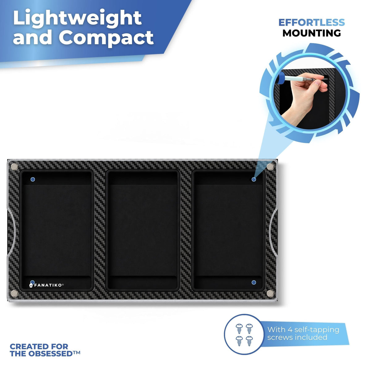 Wall mounting with screws included