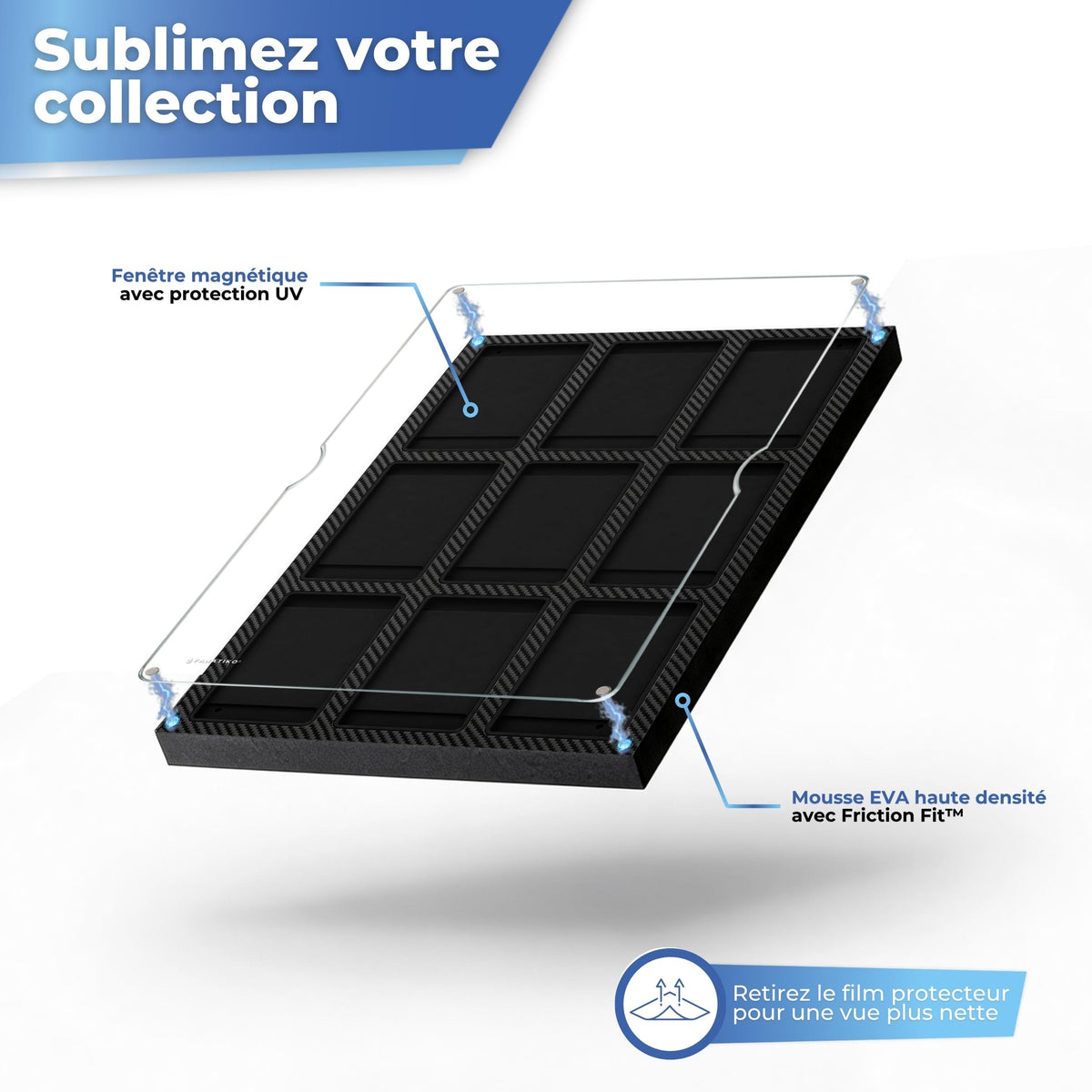 Vitre acrylique magnétique sur mousse EVA haute densité