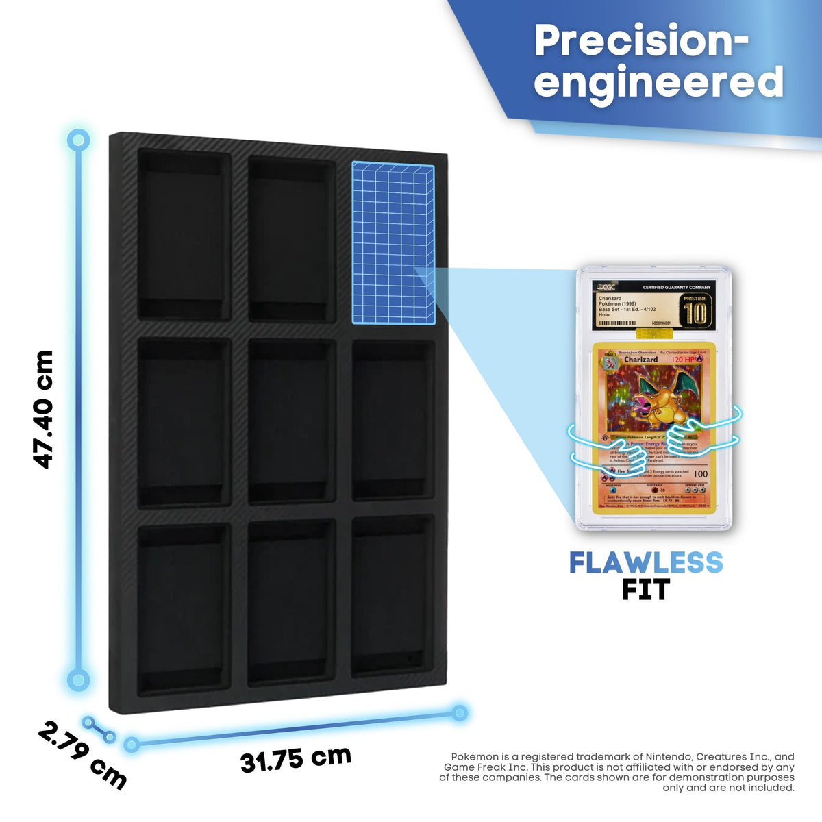 Precision-engineered: 47.40 x 31.75 cm and 2.79 cm thick for a flawless fit
