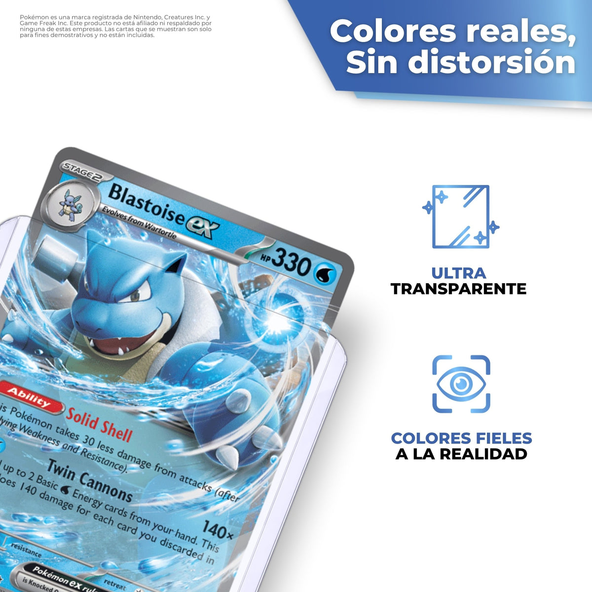 Toploader ultra transparente con colores fieles