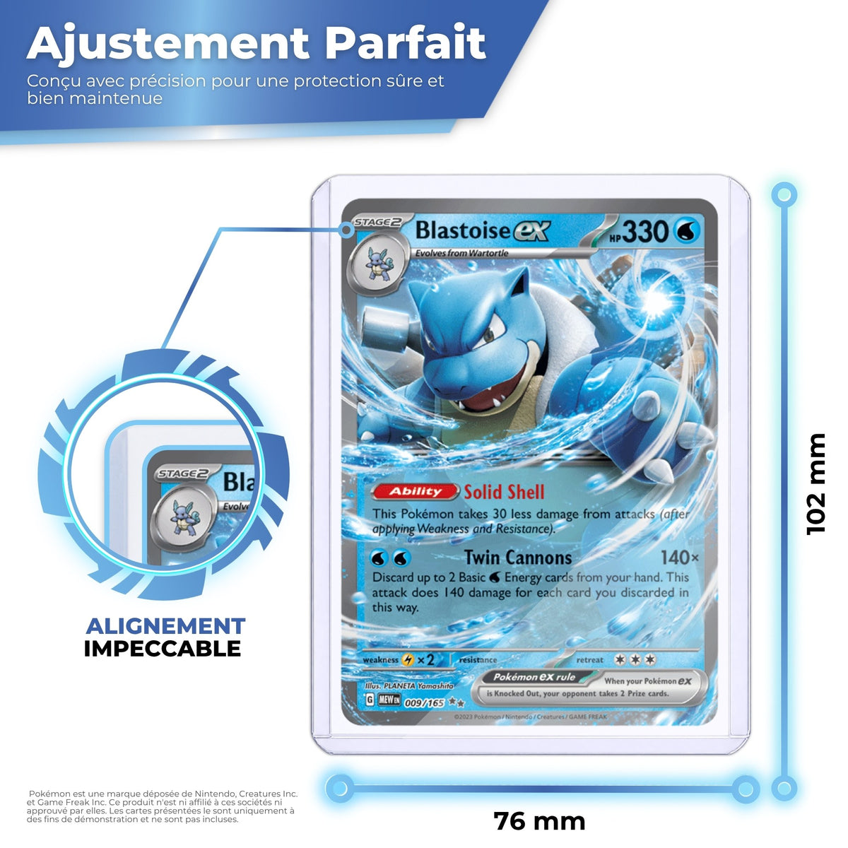 Toploaders de 76 x 102 mm, ajustement parfait pour cartes standard