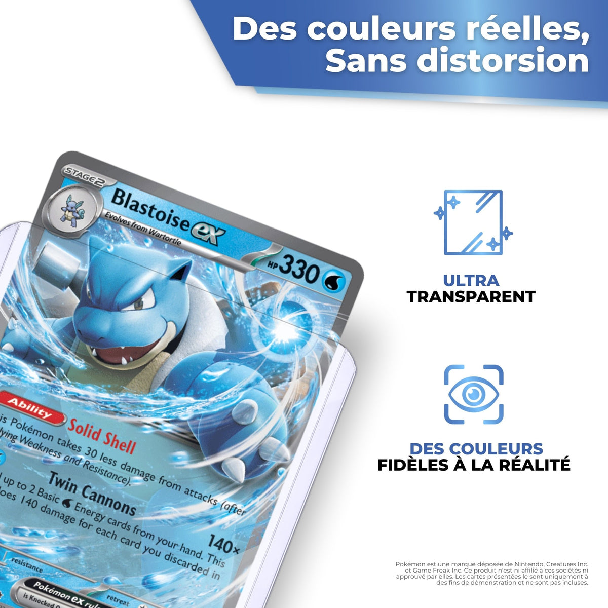 Toploader ultra transparent aux couleurs fidèles
