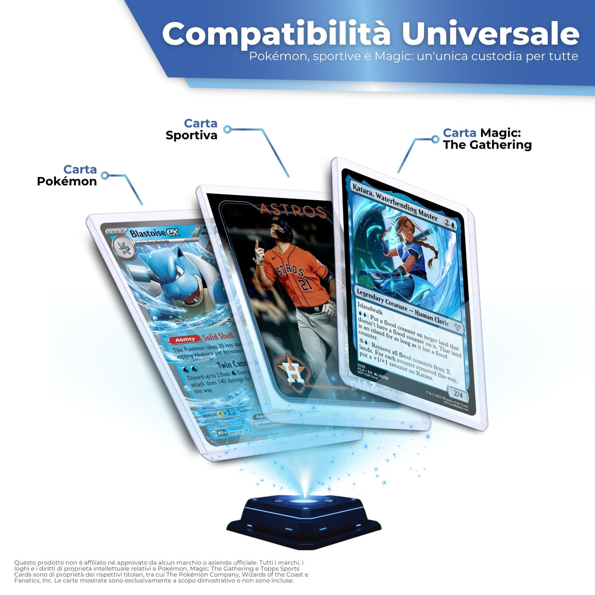 Compatibili con carte Pokémon, Magic e sportive