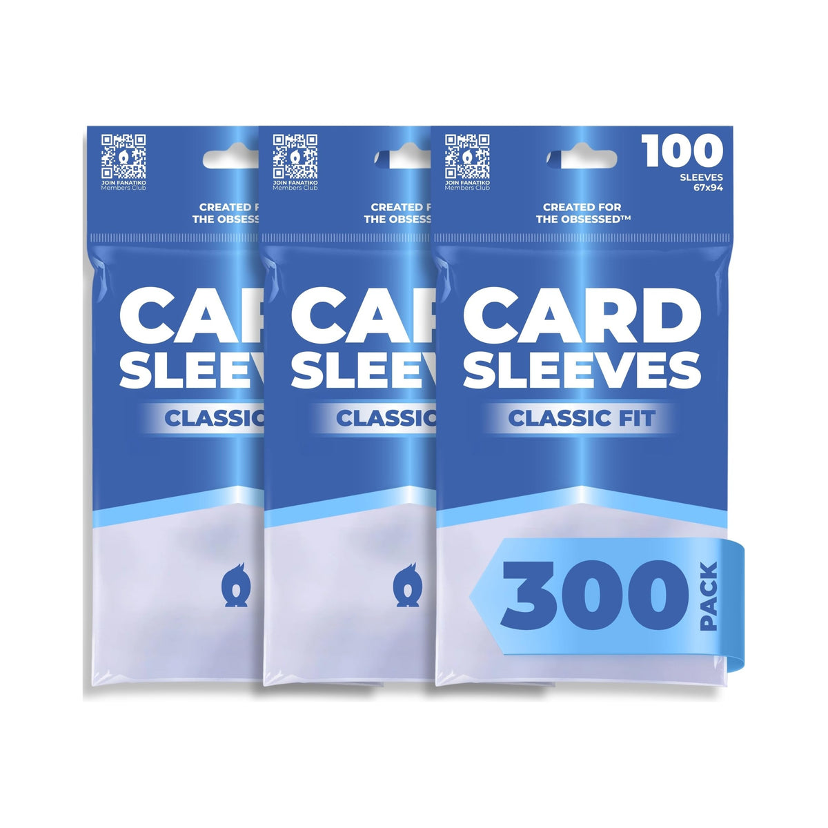 Pack of 300 Fanatiko classic fit card sleeves