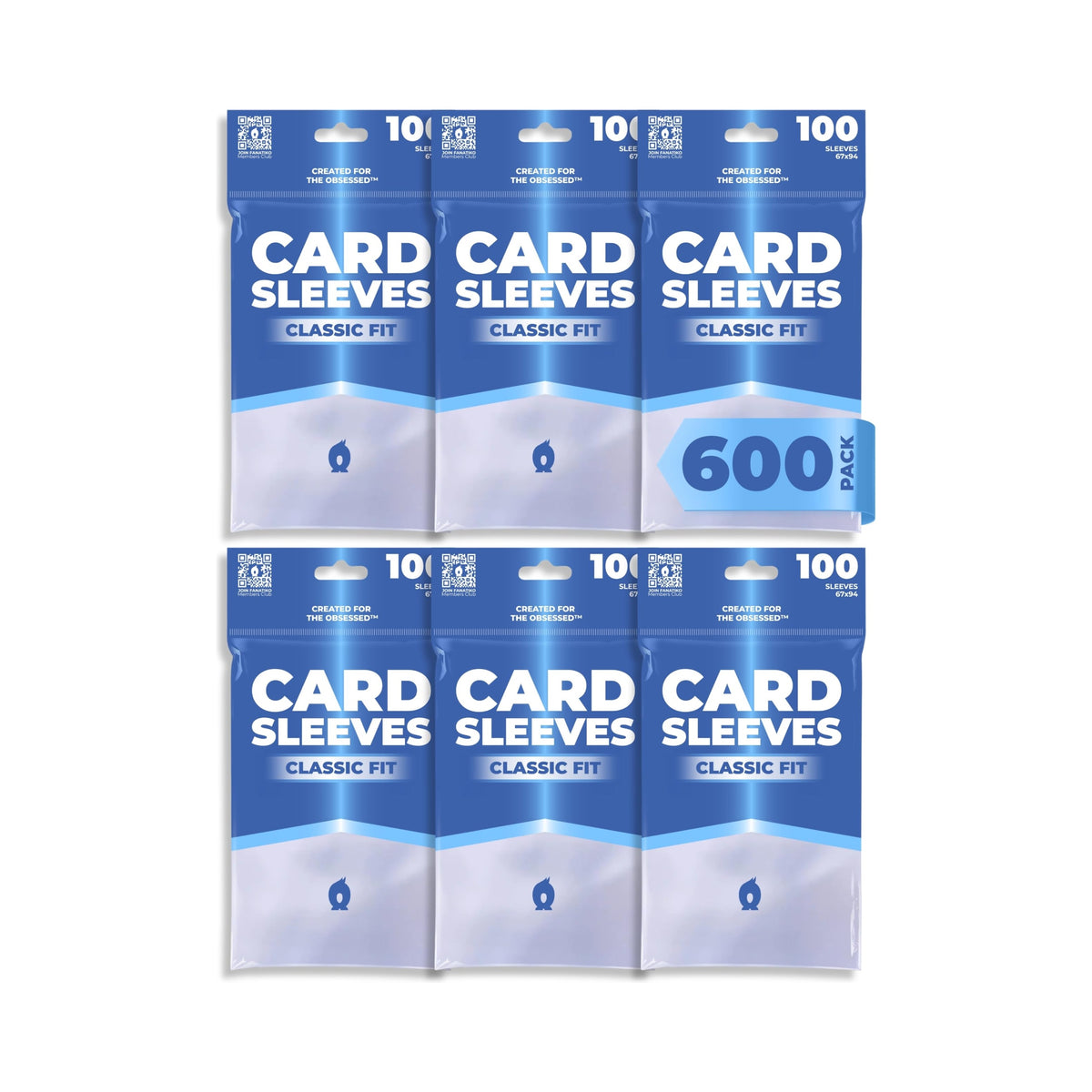 Pack of 600 Fanatiko classic fit card sleeves