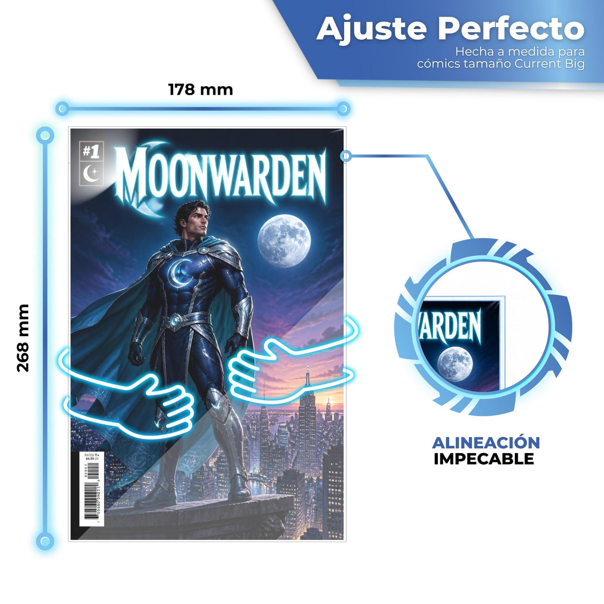 Fundas para cómics talla Big de 178 x 268 mm con ajuste perfecto