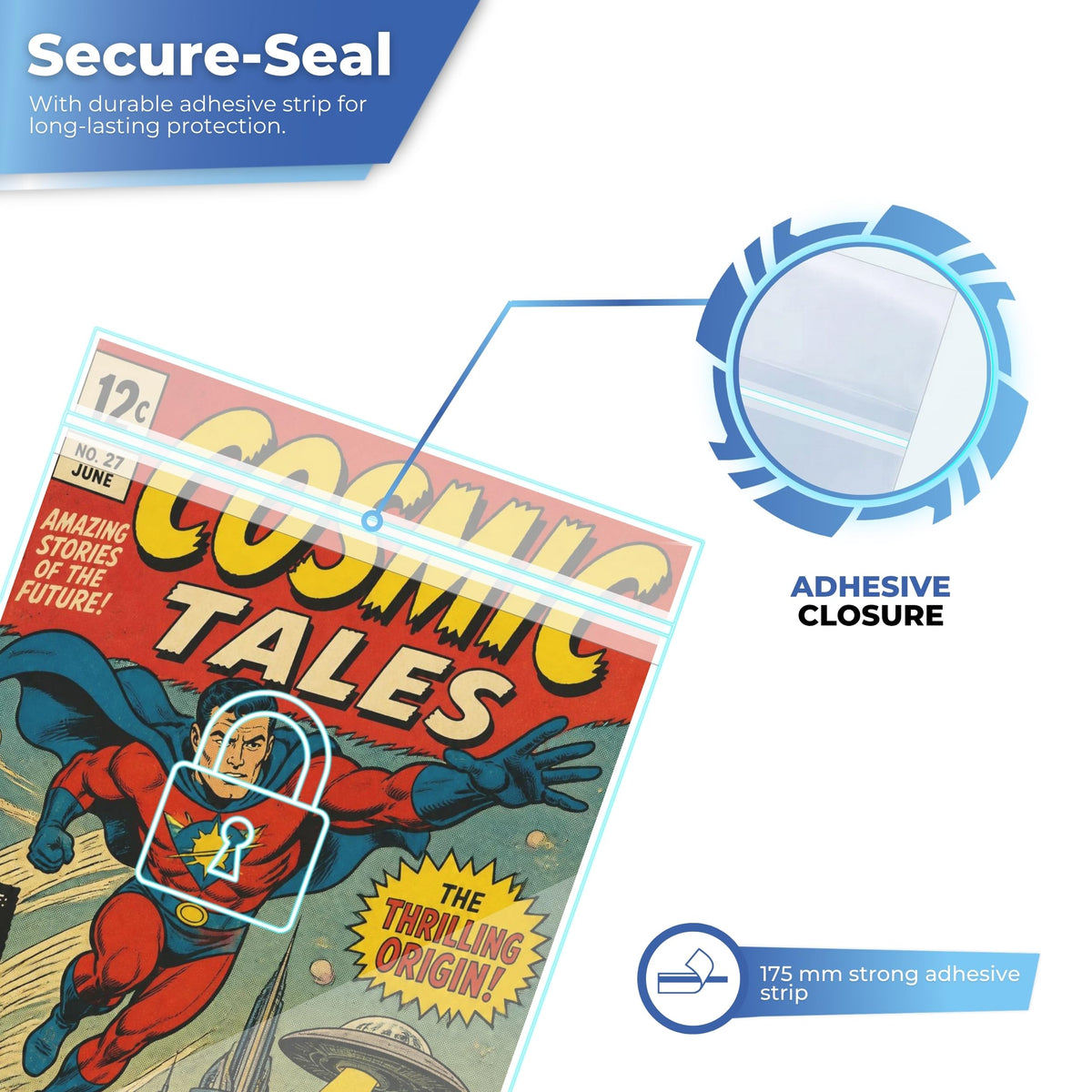 Fermeture adhésive solide pour une protection durable