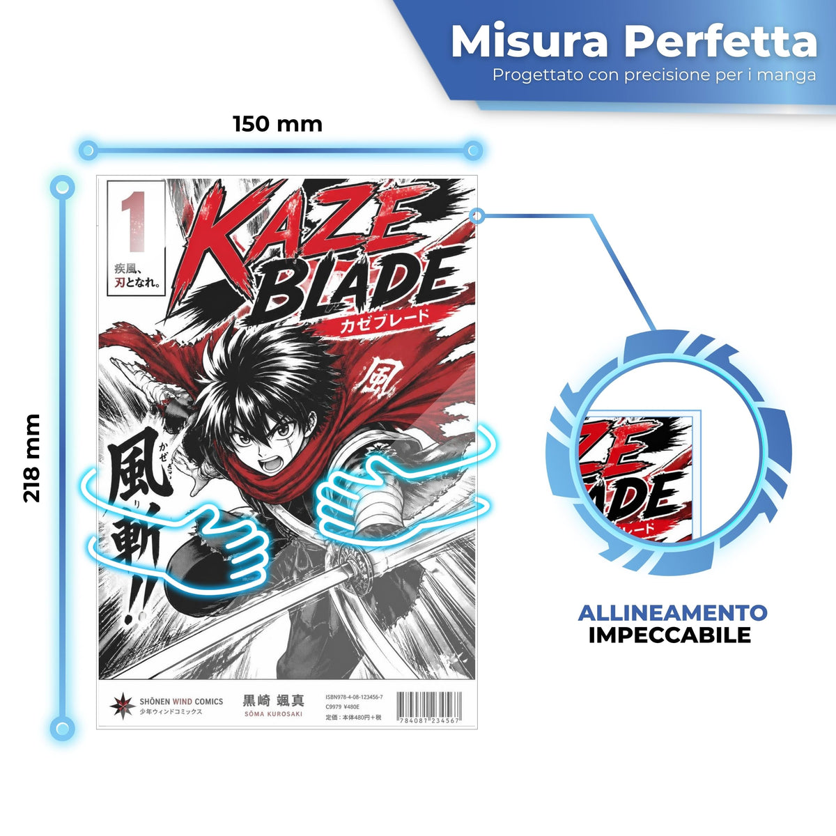 Bustine per manga da 150 x 218 mm, vestibilità perfetta