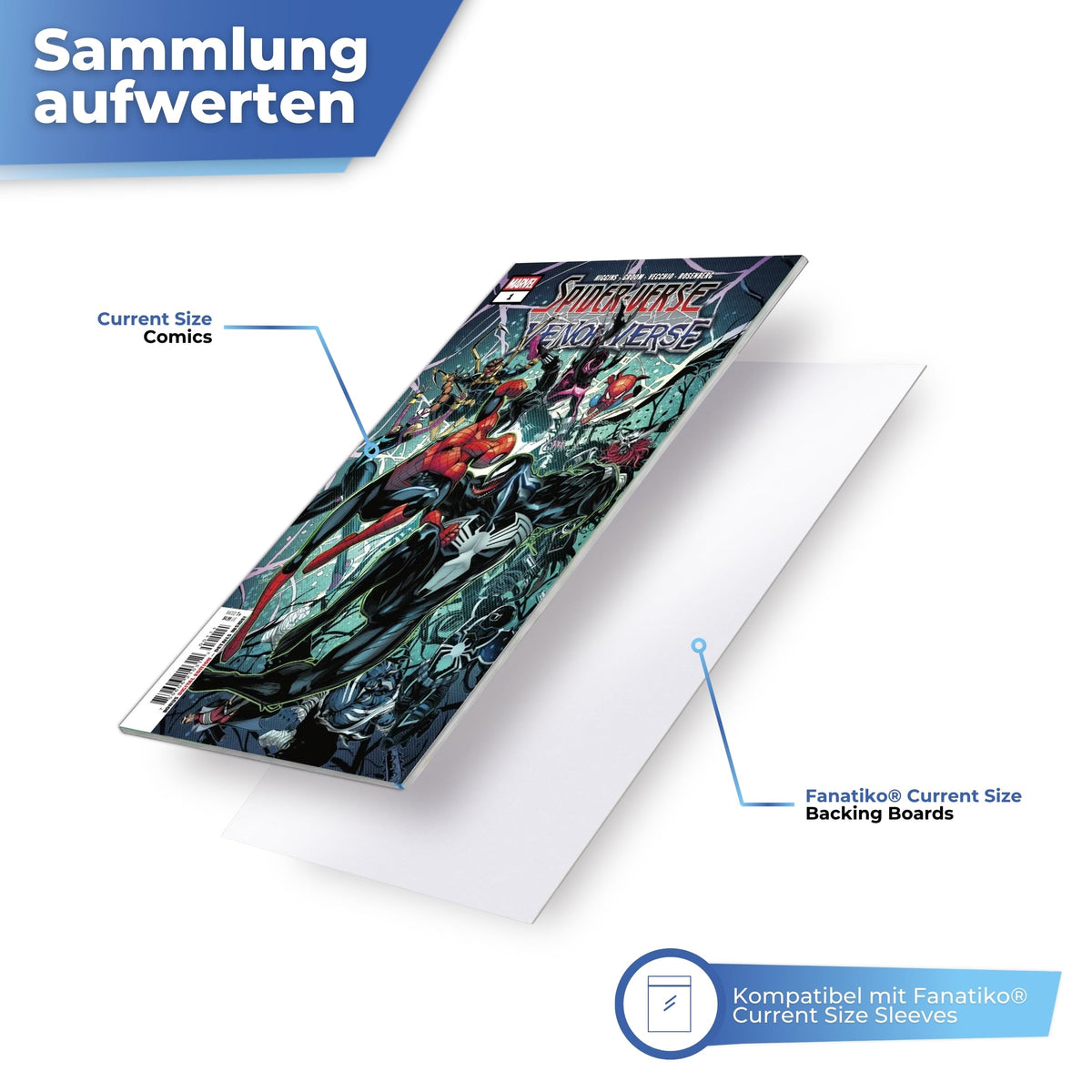 Rückkarte passend zu den Fanatiko Comic-Hüllen in Current Size