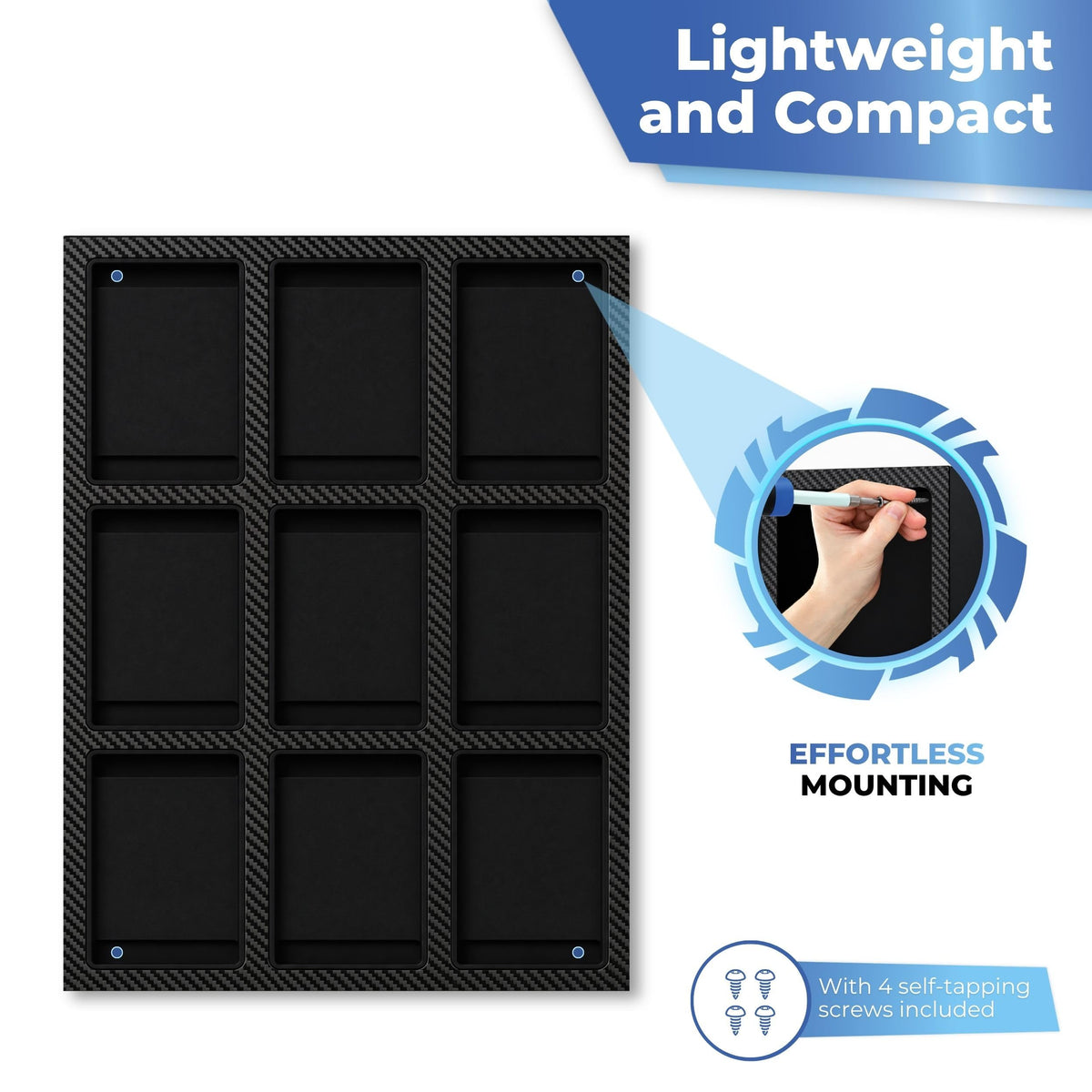 Wall mounting with screws included