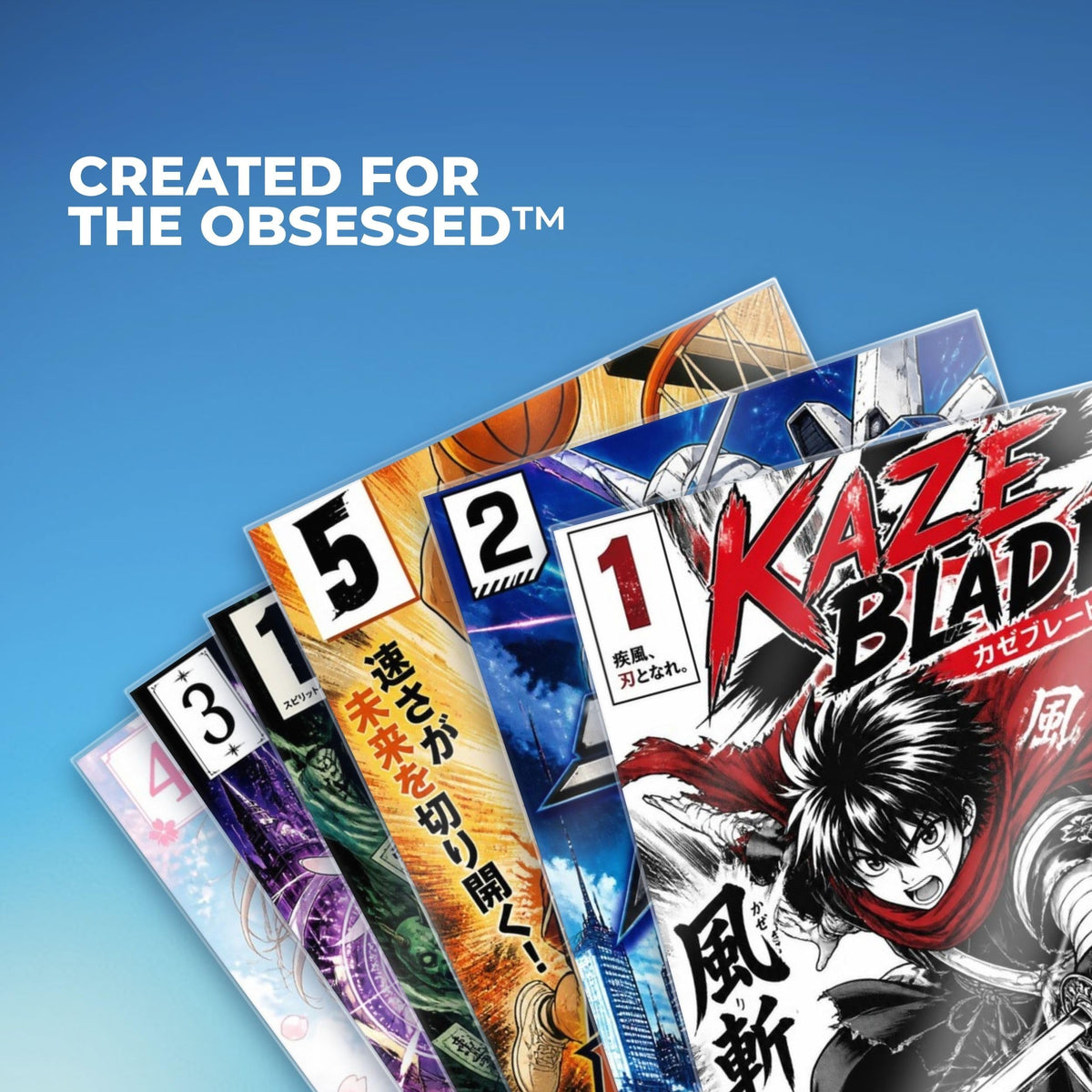 Manga collection stored in Fanatiko sleeves
