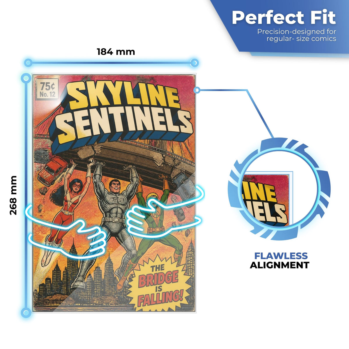 Bustine per fumetti misura Regular da 184 x 268 mm, vestibilità perfetta