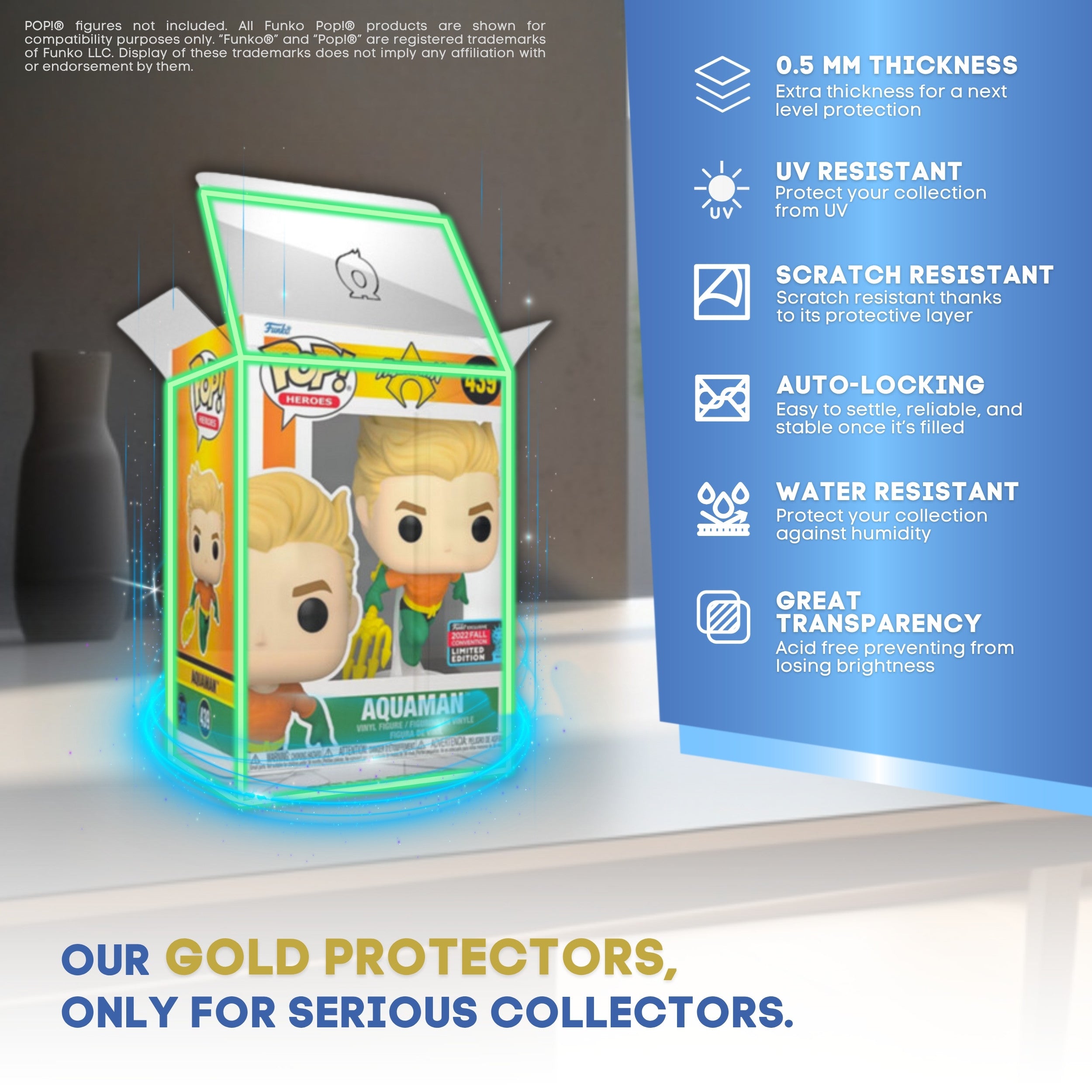 GOLD SERIES™ 4" Funko Pop!® Glossy Protectors
