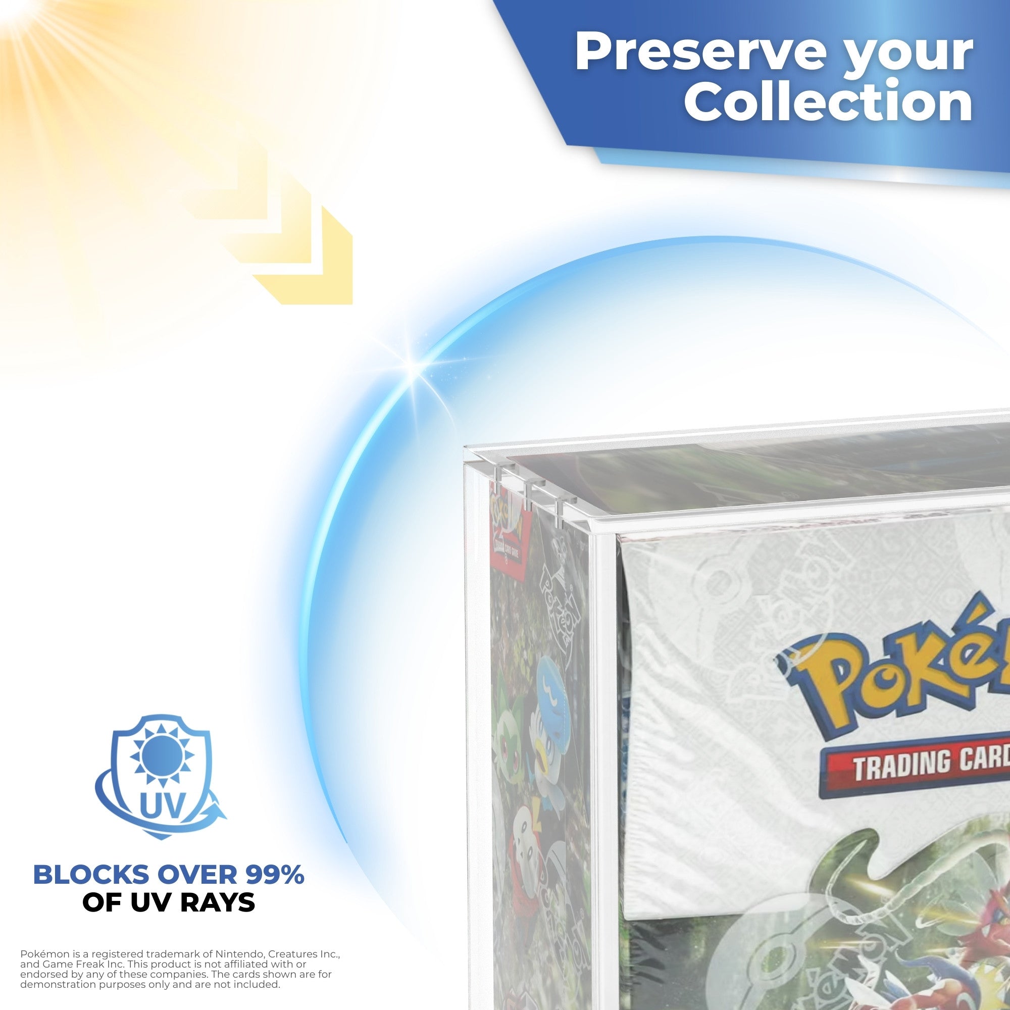 PLATINUM SERIES™ Protettori Acrilici Pokémon Booster