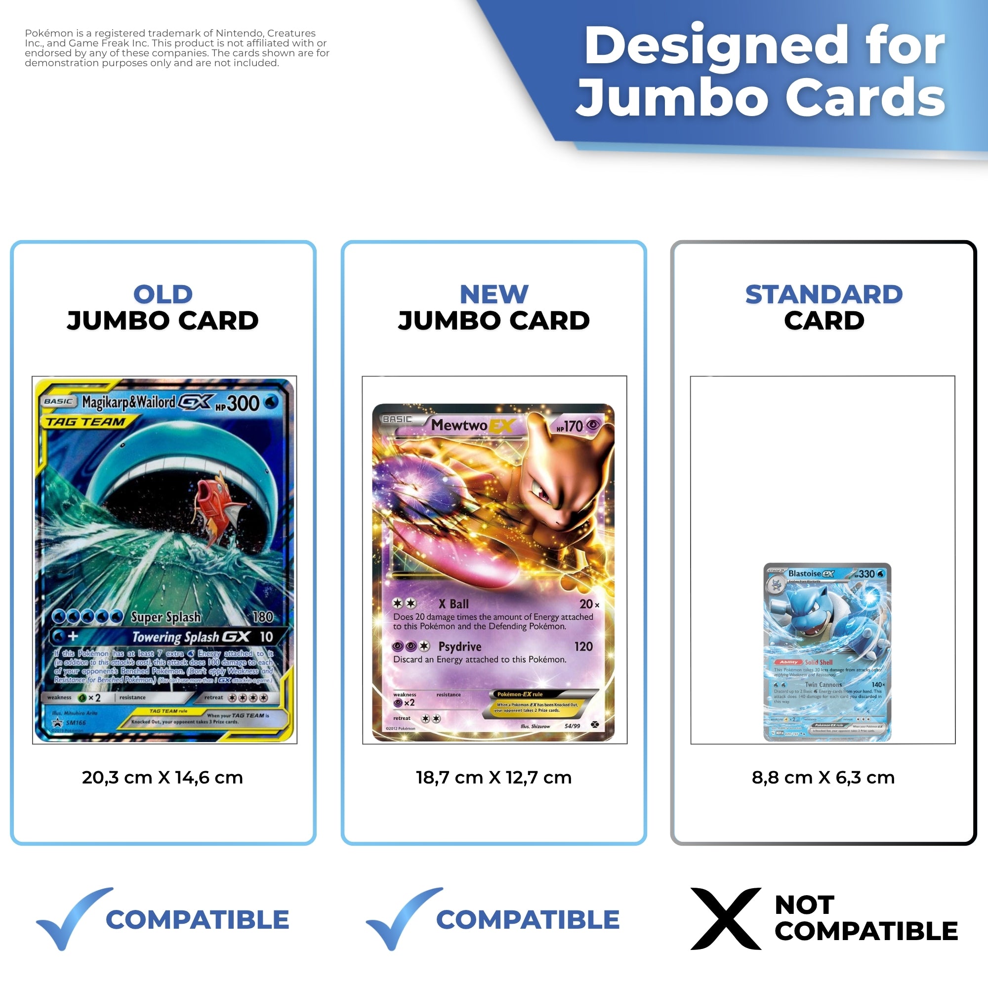 Protettore Carte Jumbo Pokémon
