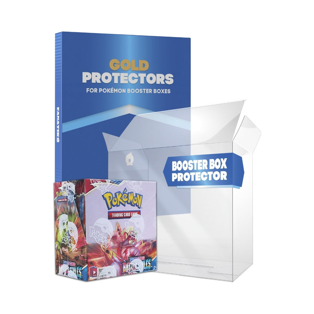 GOLD SERIES 0.5 mm protector for a sealed Pokemon booster box