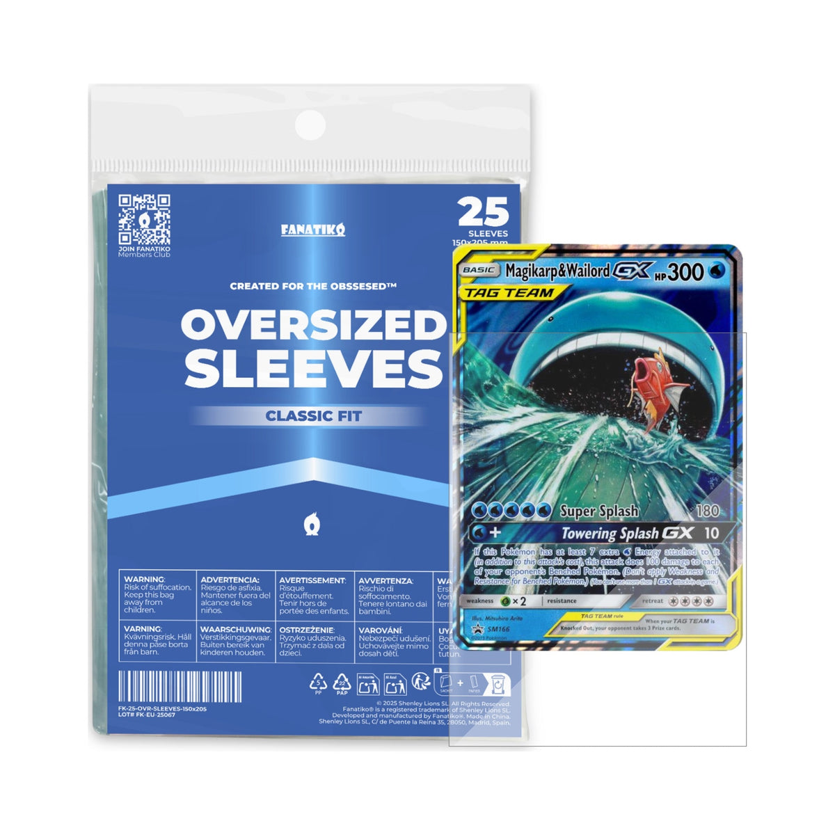 Jumbo sleeve for an oversized Pokemon card