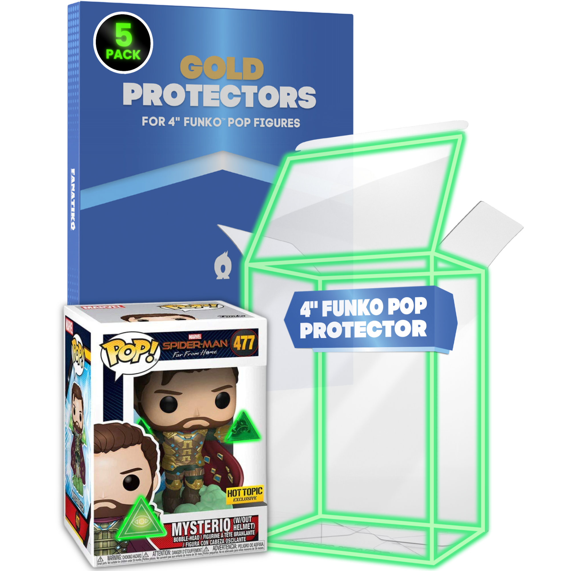 Protecteurs Funko Pop!® 4" Glossy GOLD SERIES™