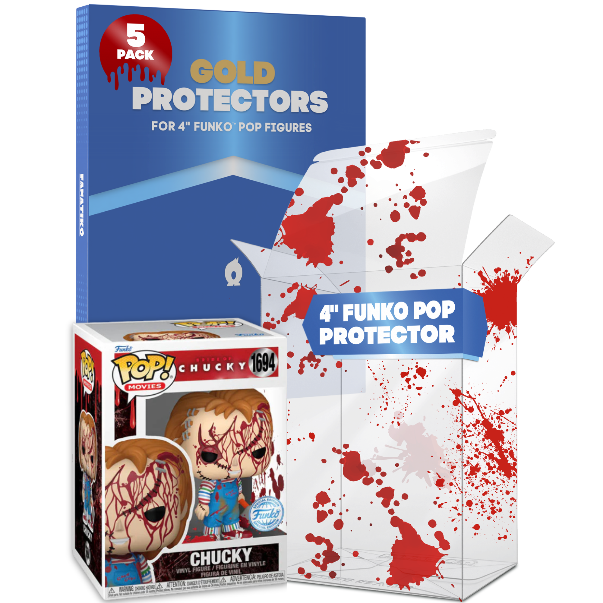 Protecteurs Funko Pop!® 4" Bloody GOLD SERIES™