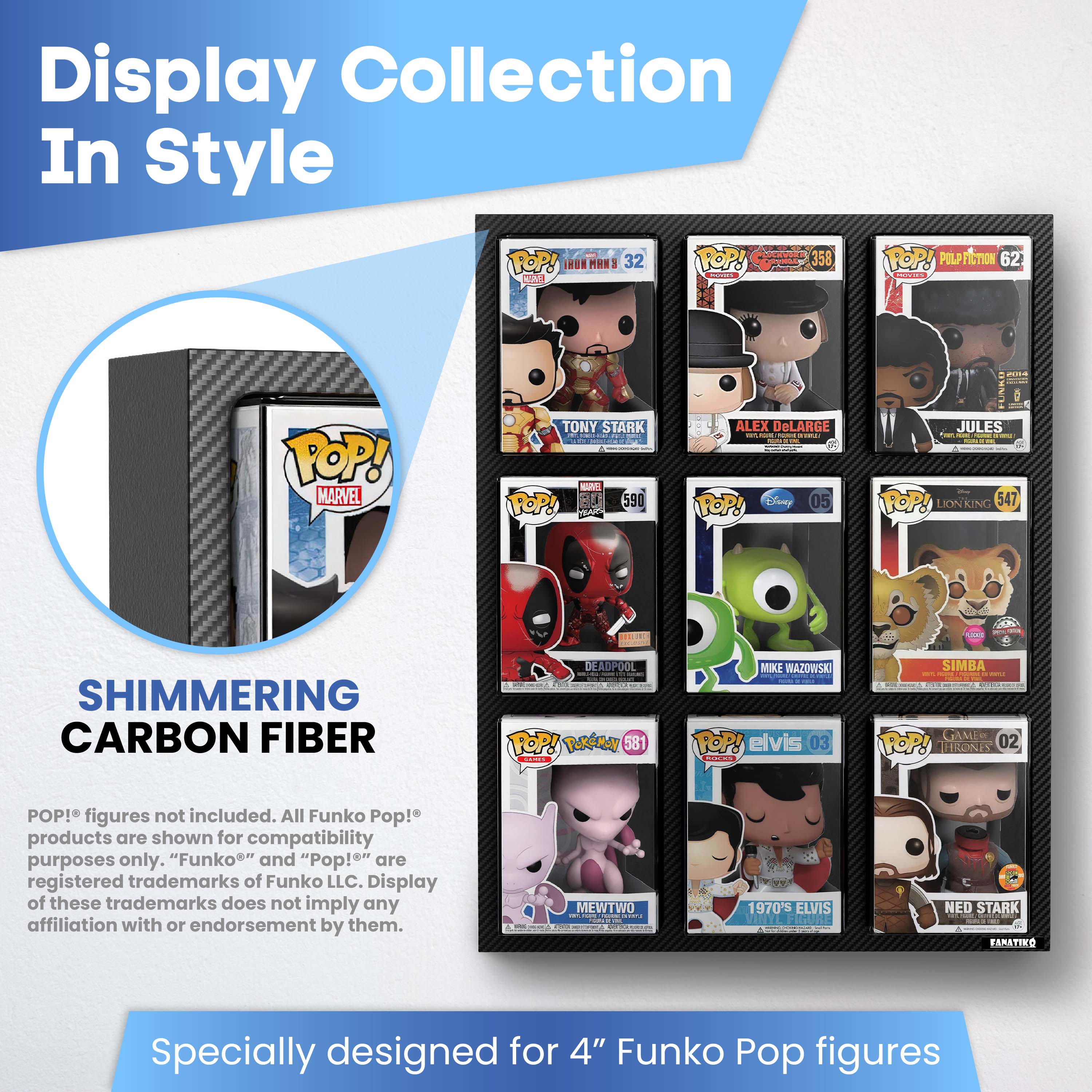 Funko Pop!® Display-Case für 9 Figuren