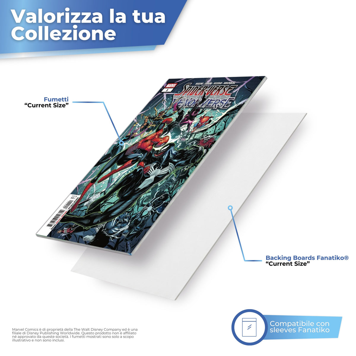Cartoncino compatibile con le bustine Fanatiko formato attuale