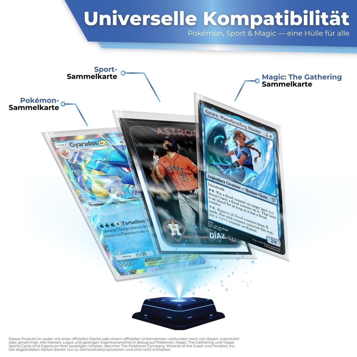 Passend für Pokémon, Sport- und Magic-Karten: eine Hülle für alle
