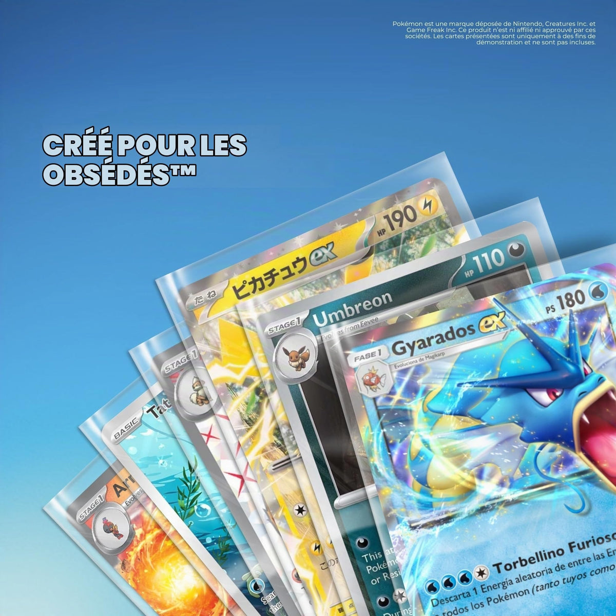 Pochettes pour cartes Pokémon et autres TCG