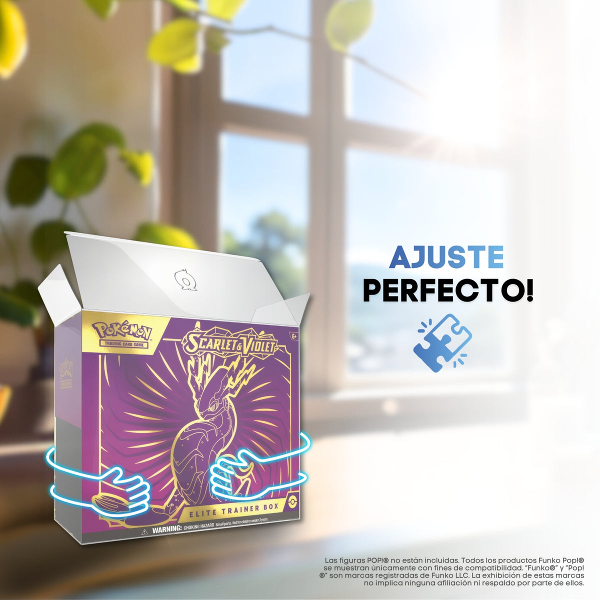 Elite Trainer Box Pokémon con ajuste perfecto en el protector