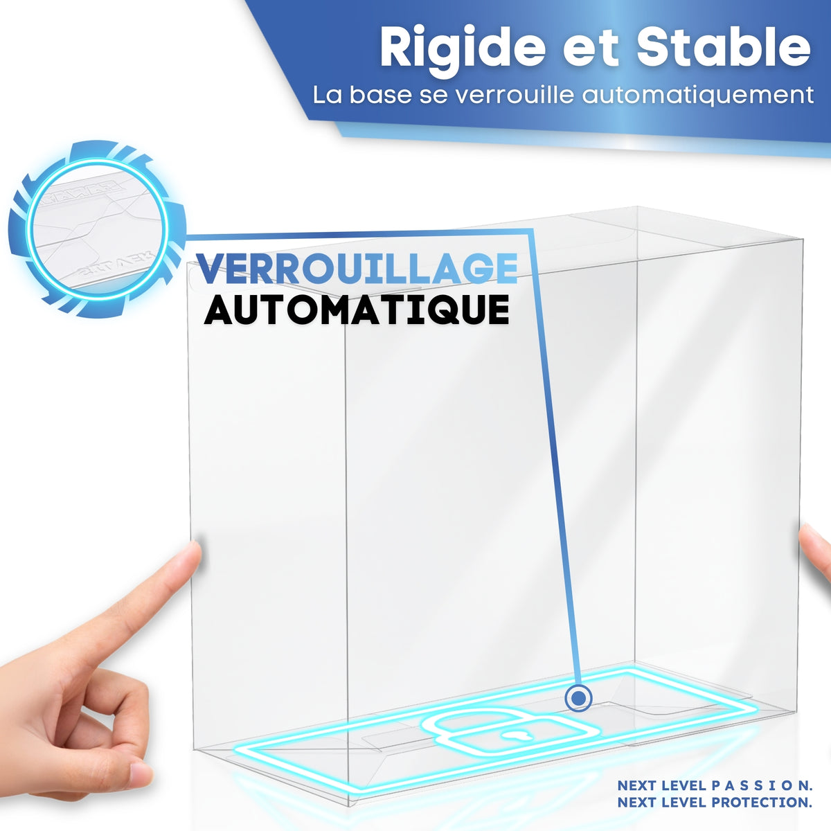 Base à verrouillage automatique : protection ETB rigide et stable