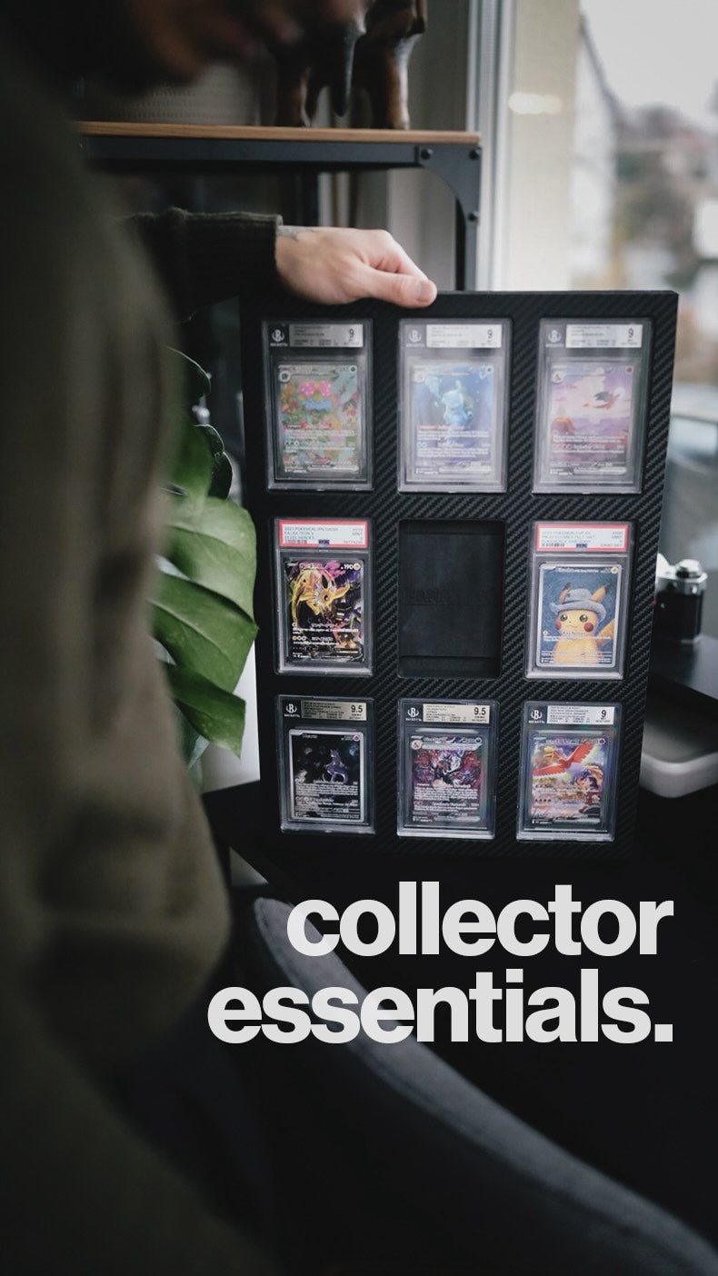 Graded cards on the Fanatiko Cards Display, by @atelierofmons