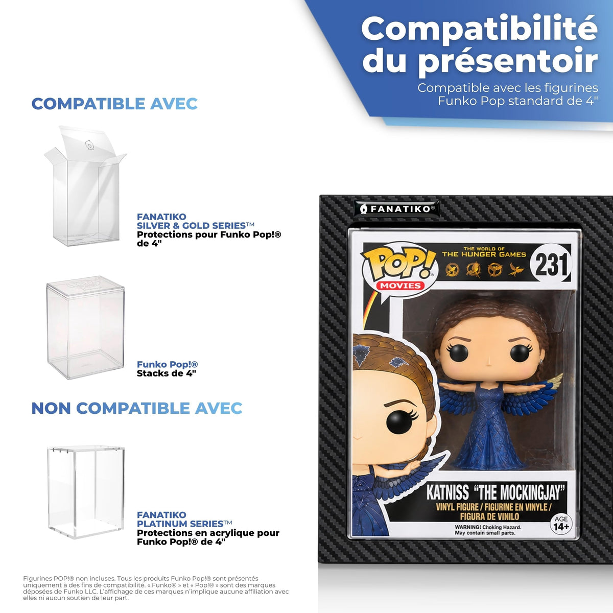 Compatible avec les boîtes Funko Pop 4 pouces et les protections souples