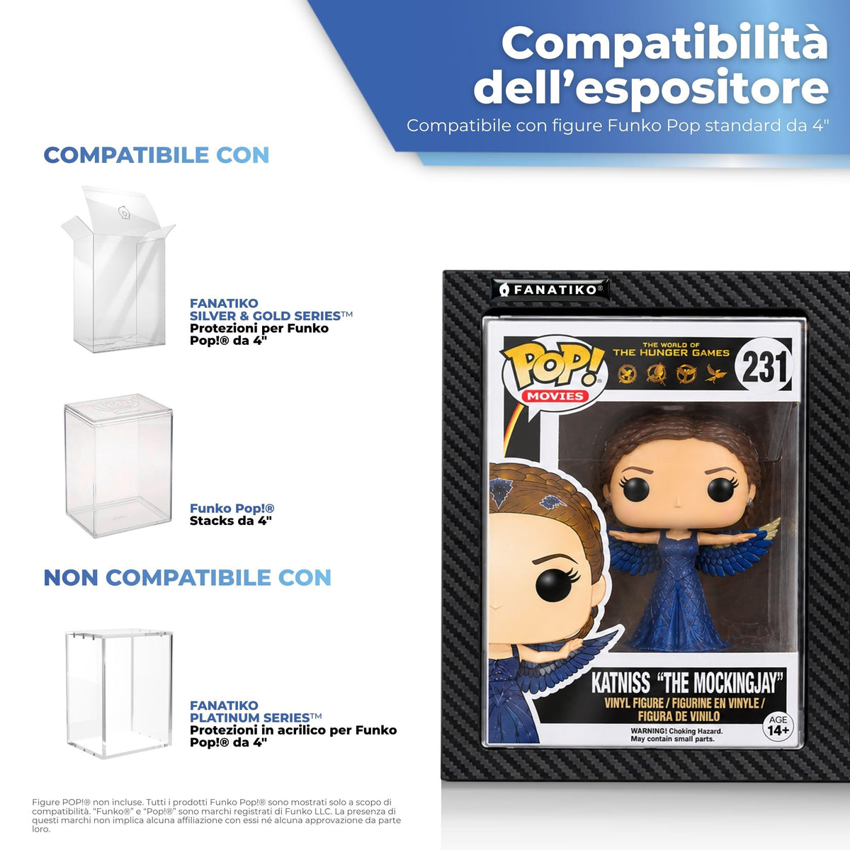 Compatibile con scatole Funko Pop da 4 pollici e protezioni morbide