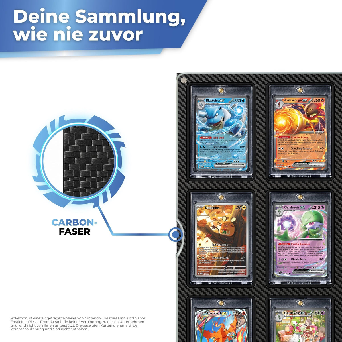Carbon-Optik am Pro Display für magnetische Kartenhalter