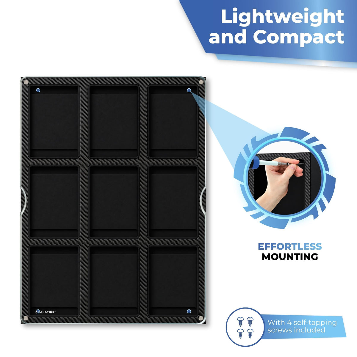 Wall mounting with screws included