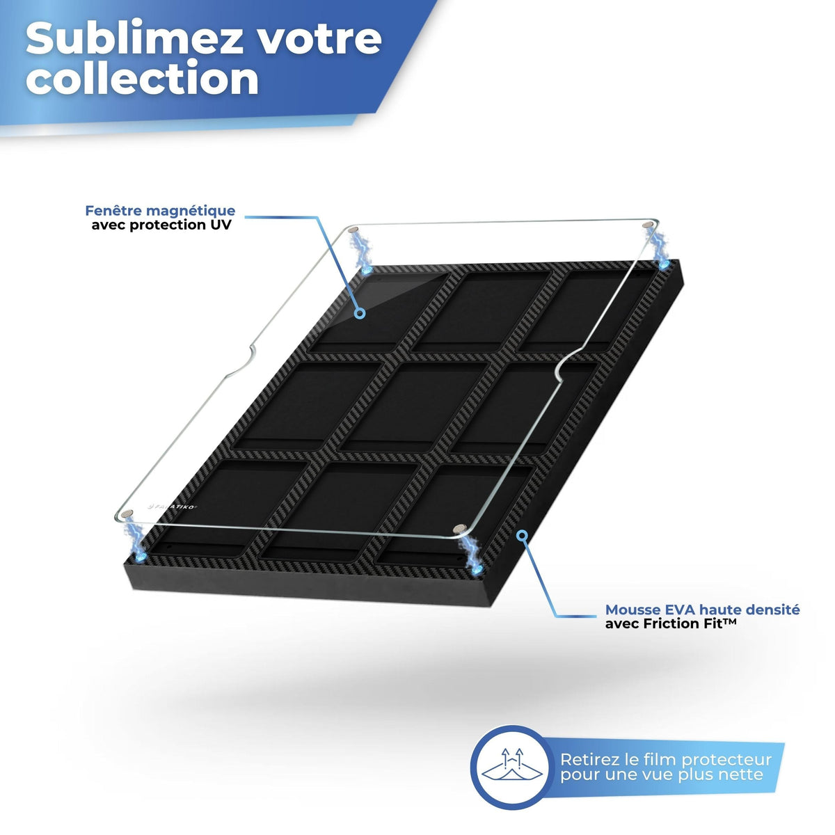 Vitre acrylique magnétique sur mousse EVA haute densité