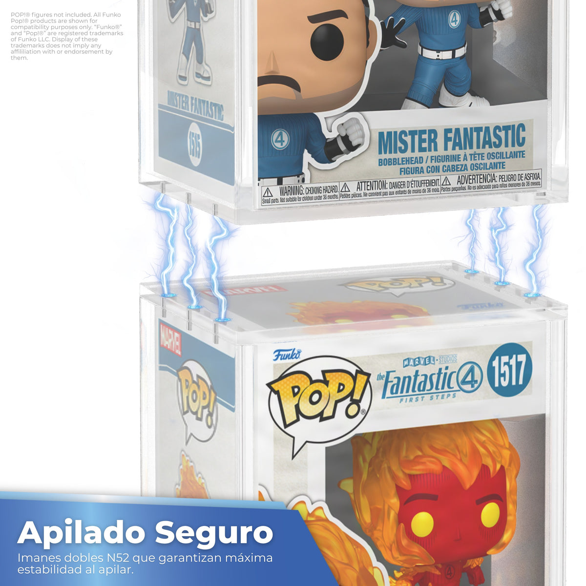 Apilado seguro de varios protectores PLATINUM