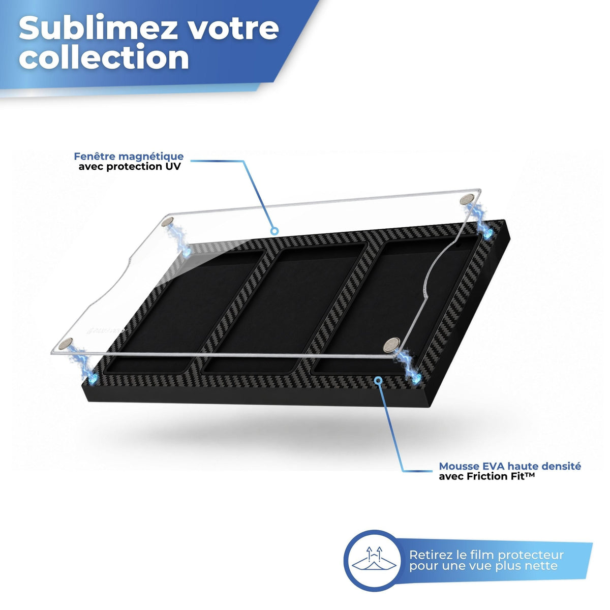 Vitre acrylique magnétique sur mousse EVA haute densité