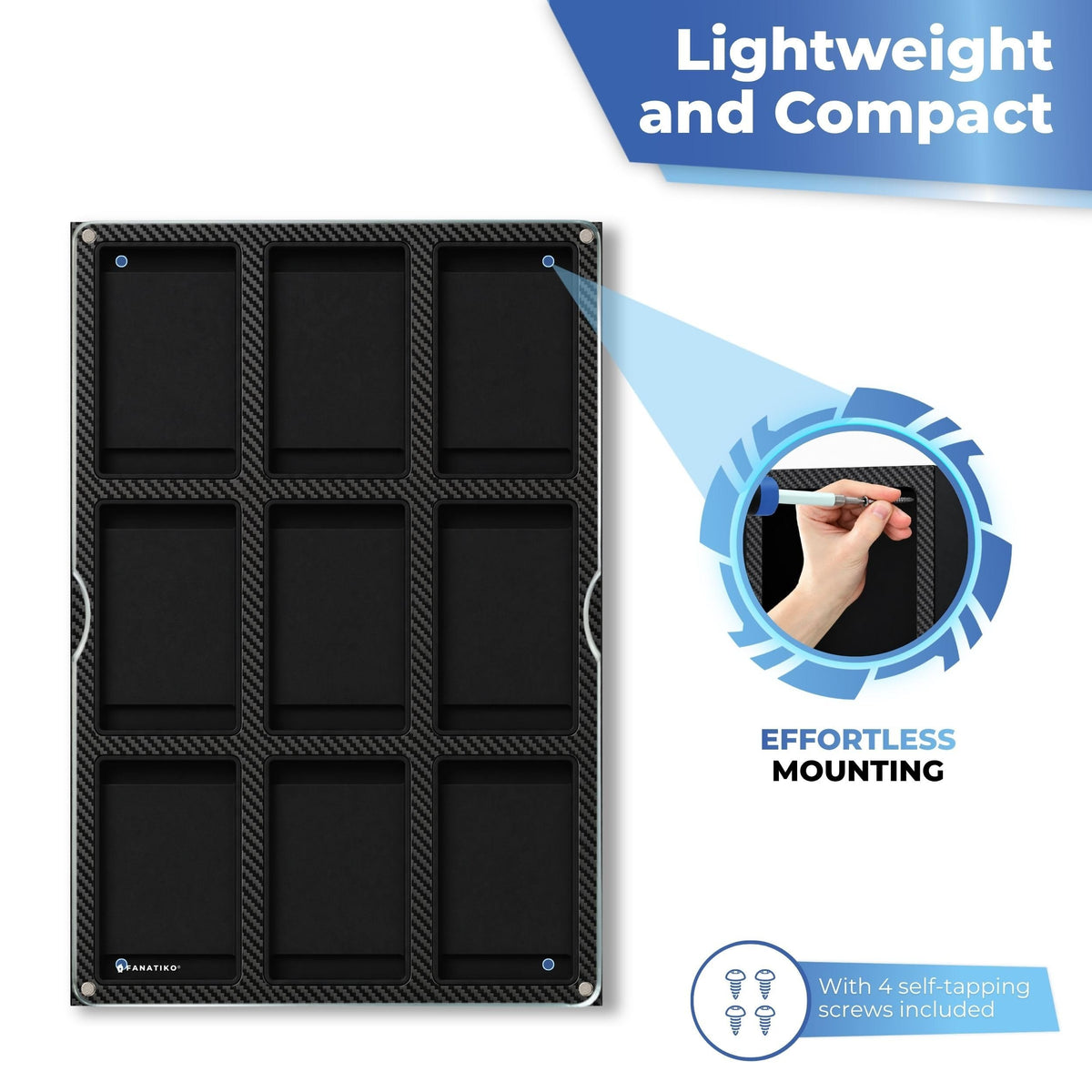 Wall mounting with screws included