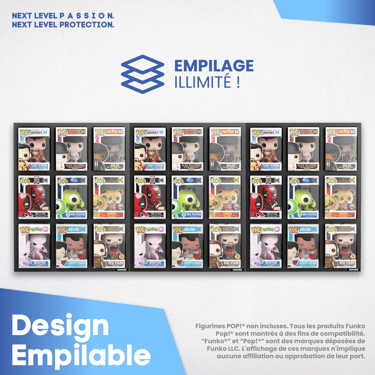 Design empilable : combinez plusieurs vitrines sans limite