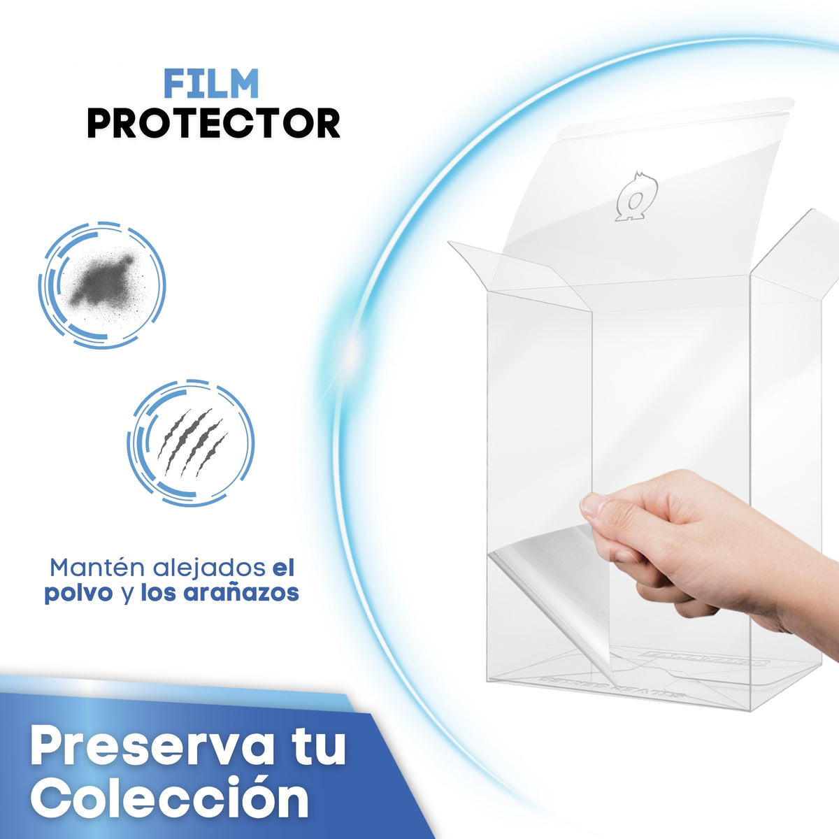 Film protector que mantiene alejados el polvo y los arañazos