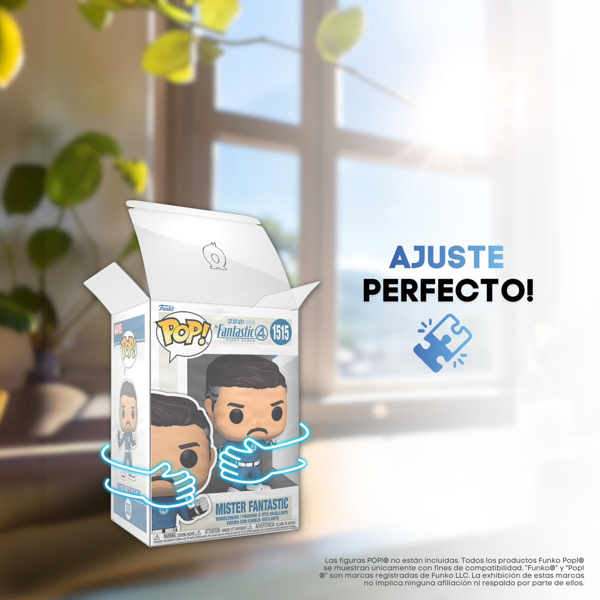 Caja Funko Pop de 4 pulgadas con ajuste perfecto en el protector